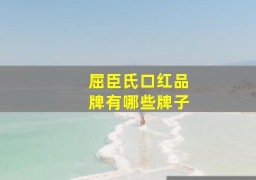 屈臣氏口红品牌有哪些牌子