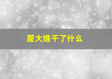 屋大维干了什么