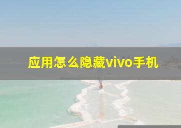 应用怎么隐藏vivo手机