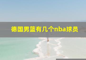 德国男篮有几个nba球员