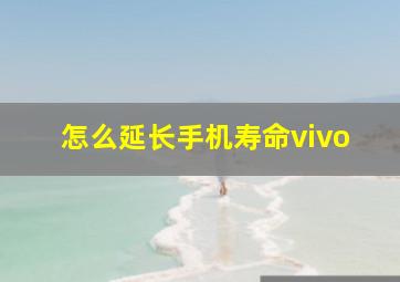 怎么延长手机寿命vivo