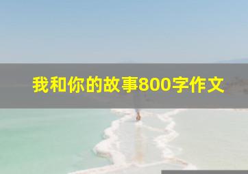 我和你的故事800字作文