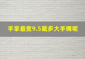 手掌最宽9.5戴多大手镯呢