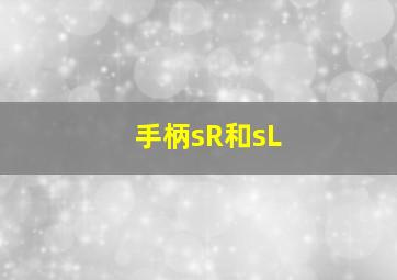 手柄sR和sL