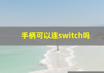 手柄可以连switch吗