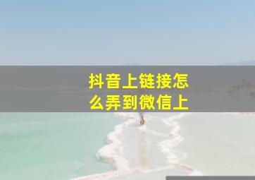 抖音上链接怎么弄到微信上