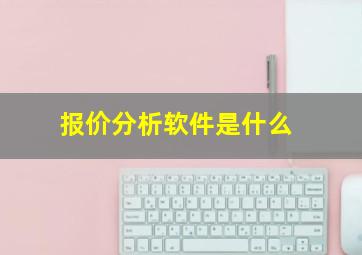 报价分析软件是什么