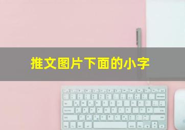 推文图片下面的小字