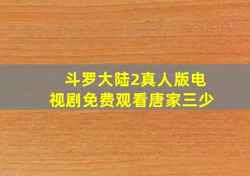 斗罗大陆2真人版电视剧免费观看唐家三少