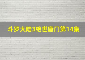 斗罗大陆3绝世唐门第14集