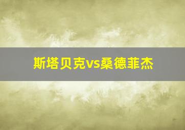 斯塔贝克vs桑德菲杰