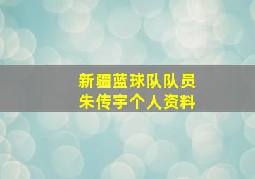 新疆蓝球队队员朱传宇个人资料