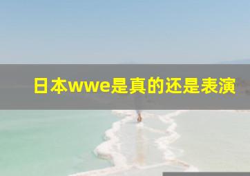 日本wwe是真的还是表演