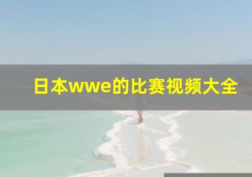 日本wwe的比赛视频大全