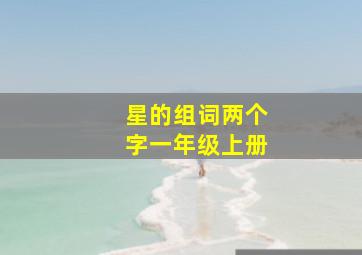 星的组词两个字一年级上册