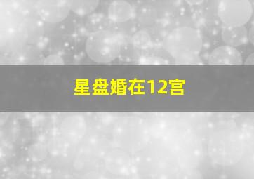 星盘婚在12宫