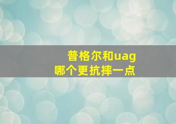 普格尔和uag哪个更抗摔一点