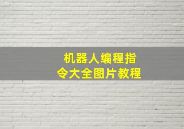 机器人编程指令大全图片教程