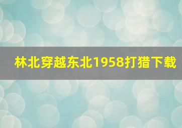 林北穿越东北1958打猎下载