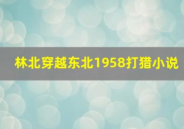 林北穿越东北1958打猎小说