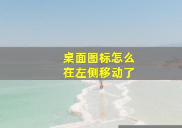 桌面图标怎么在左侧移动了