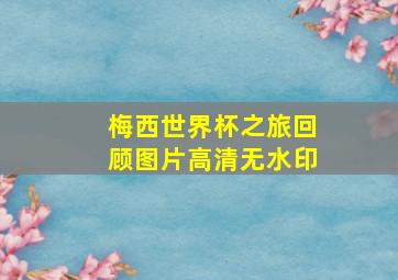 梅西世界杯之旅回顾图片高清无水印