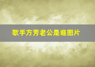 歌手方芳老公是谁图片