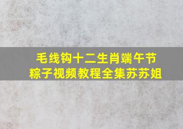 毛线钩十二生肖端午节粽子视频教程全集苏苏姐