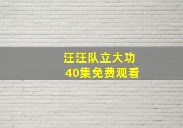 汪汪队立大功40集免费观看