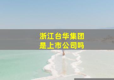 浙江台华集团是上市公司吗