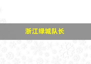 浙江绿城队长