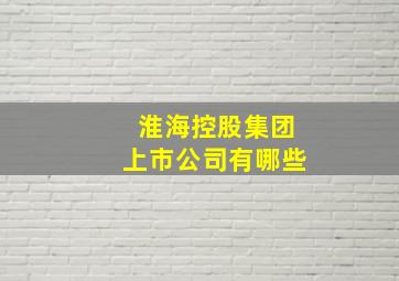 淮海控股集团上市公司有哪些