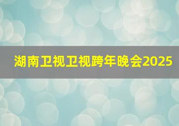 湖南卫视卫视跨年晚会2025