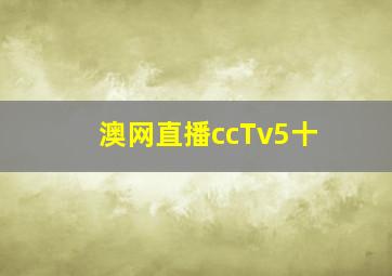 澳网直播ccTv5十