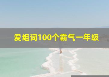 爱组词100个霸气一年级