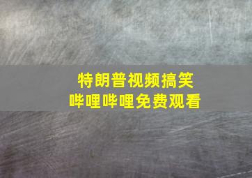 特朗普视频搞笑哔哩哔哩免费观看