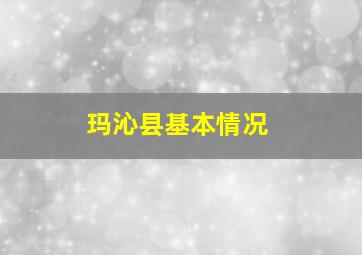 玛沁县基本情况