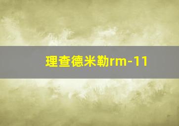 理查德米勒rm-11