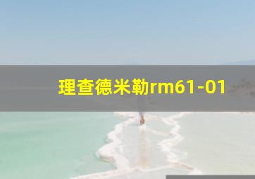 理查德米勒rm61-01