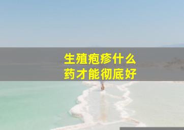 生殖疱疹什么药才能彻底好