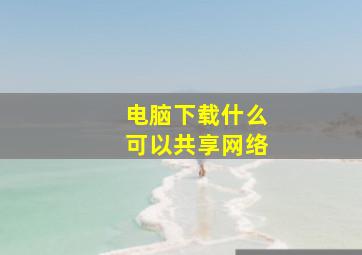 电脑下载什么可以共享网络