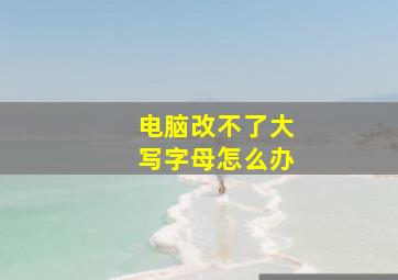 电脑改不了大写字母怎么办