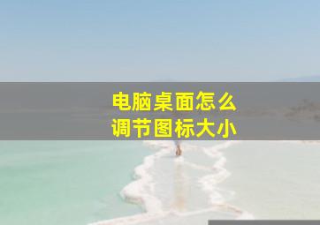 电脑桌面怎么调节图标大小