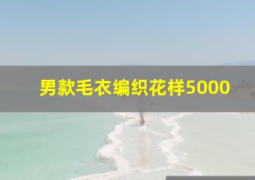 男款毛衣编织花样5000