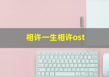 相许一生相许ost