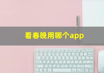 看春晚用哪个app