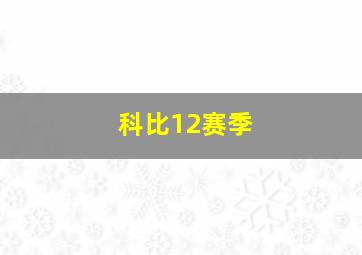 科比12赛季