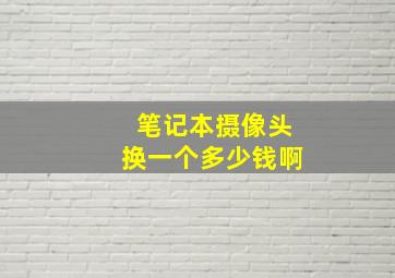 笔记本摄像头换一个多少钱啊