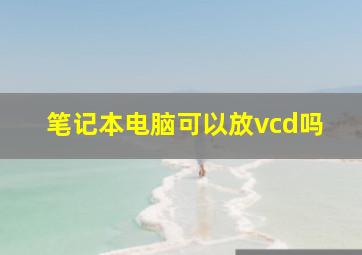 笔记本电脑可以放vcd吗