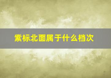 紫标北面属于什么档次